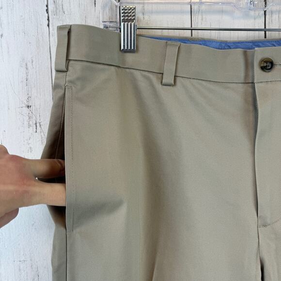 Brooks Brothers Tan Clark Straight-Fit Stretch Advantage Chino Pants Size 34 - Picture 6 of 16